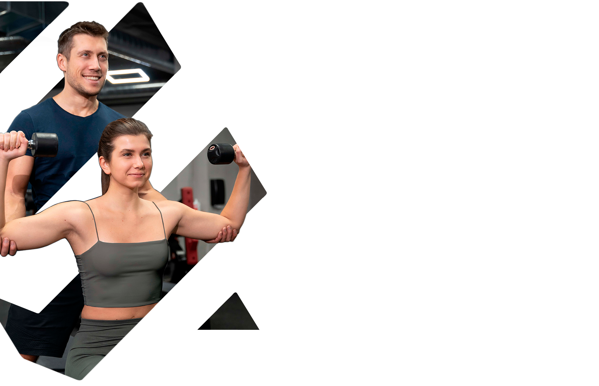 Personal Trainer 1 02 banner personal trainer ajudando aluna